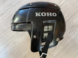 Koho Delta Vintage Original Billy Smith Style Schwarz Eishockey Helm Größe SR - Bild 1 von 19