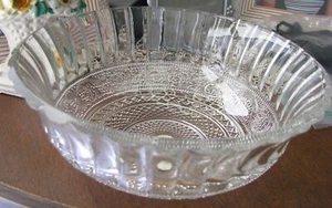 RARE Vtg "Crystal Clear" Bowl 7 1/2" D Excellent Condition, Original Sticker - Picture 1 of 4