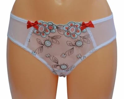 SLIP SHORT CULOTTE CLEO PANACHE BIANCO Tg. XL UK 14/16 KNICKER BRIEF WHITE CLEO - Imagen 1 de 3