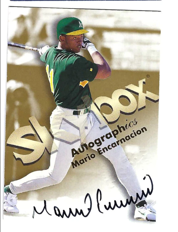 MARIO ENCARNACION 2022 HISTORIC AUTOGRAPHS RETROGRAPHS 2 ON CARD BUYBACK AUTO - Image 1 of 1
