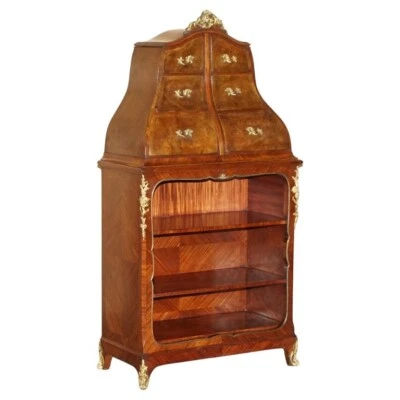 IMPORTANTE LIBRERÍA Y CAJONES GABINETE CARTÓN VICTOR RAULIN ESTAMPADO ANTIGUO Foto 1 de 4