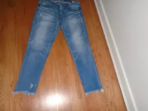 Moussy Vintage Japan Made Frayed Hem Jeans Size 31 - Picture 1 of 3