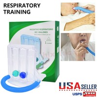 Deep Breathing Lung Exerciser Respiratory Spirometry Trainer With 3 Balls Health