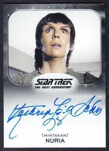 STAR TREK ALIENS AUTOGRAPH  AUTO  OF KATHRYN LEIGH SCOTT AS NURIA