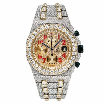 Audemars Piguet Royal Oak Offshore Chronograph 42mm Iced Out 31.75 CT - 26170ST - Image 1 of 4