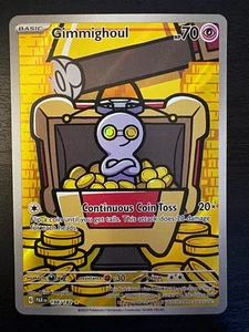 Pokemon - Gimmighoul Illustration Rare - 198/182 - NM Raw - IR - Picture 1 of 3