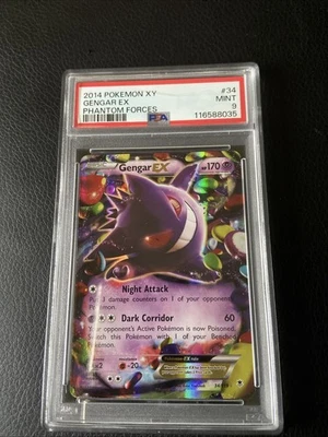 Gengar EX 34/119 XY-Phantom Forces Holo PSA 9 - Image 1 of 4