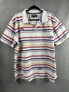 Camisa Polo Azzure Japonesa Crazy House Colorida Rayas De Colección Talla 3XL 90’s Y2K - Imagen 1 de 14