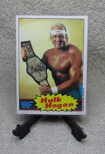 HULK HOGAN 1985 Topps WWF Wrestling Rookie Card #1 HULKAMANIA Legend RIP - Picture 1 of 7