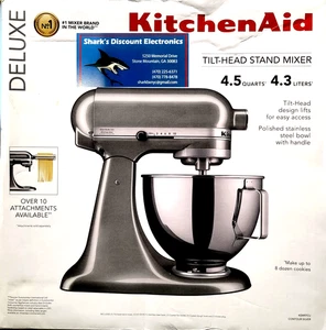 KitchenAid Deluxe Stand Mixer 4.5 qt - Contour Silver - (KSM97CU) - Picture 1 of 4