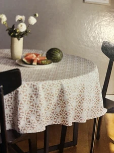 Medaglione soglia corallo arancione nuovo tondo 70” cotone - Foto 1 di 3