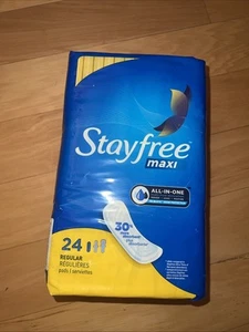 Stayfree Reg Maxi Pad 24C Größe 24Ct Stayfree Regular Maxi Pad 24Ct - Bild 1 von 3
