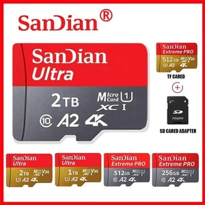 Carte micro SD SanDian Ultra 2 To/1 To/512 Go/256 Go pour téléphone, drone, appareils - Photo 1 sur 30
