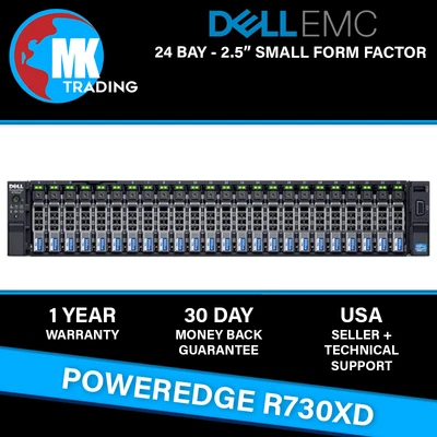 Dell PowerEdge R730XD 24B SFF 1U Server -V1- Choose CPUs/RAM/Drives - Wholesale - Image 1 of 4
