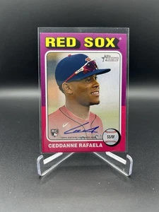2024 Topps Heritage High Number Ceddanne Rafaela Rookie RC Real One Auto #ROA-CR - Picture 1 of 2