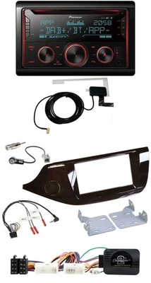 Pioneer 2DIN Lenkrad DAB USB CD Bluetooth Autoradio für Kia Ceed ab 2012 glänzen - Bild 1 von 4