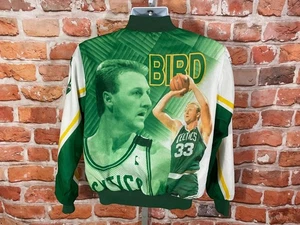 bomber vintage bambino tg 18-20 Larry Bird Chalkline Animation anni 90 Celtics - Foto 1 di 8