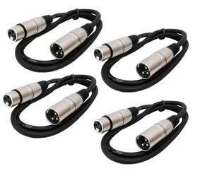 Audio2000'S ADC2037X4 3 ft XLR Female to XLR Male Microphone Cable - Picture 1 of 1