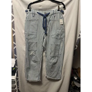 Neu mit Etikett We The Free Moxie Railroad Low-Slung Jeans Größe 28 Dark Slate Knopfleiste - Bild 1 von 8