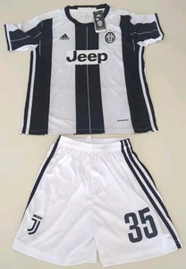 Juventus Adidas Soccer- Futbol Jersey+ Shorts- Size YOUTH MEDIUM ( AGE 8-10) - Picture 1 of 24