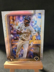 Topps 2025 Series 2 Fanatics Topps Foil Logo Andruw Monasterio Card - Picture 1 of 11