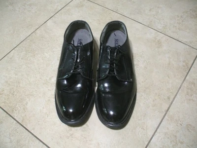Zapatos Militares Bates Alto Brillo Vestido Negro MC9-90 Talla 10 D Foto 1 de 4
