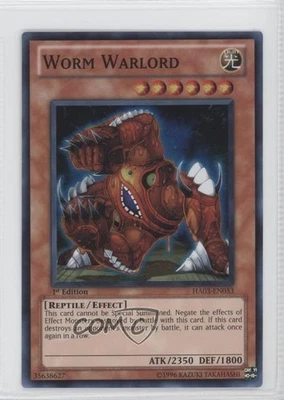 Worm Warlord 1st Ed. YuGiOh Hidden Arsenal 3 #HA03-EN053 2010 - Image 1 of 2