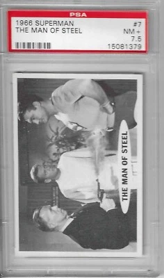 1966 The Adventures of Superman Card #7 - First Series - Reduced- NM+ 7.5  - Image 1 of 2