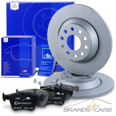 ATE BREMSSCHEIBEN +BELÄGE HINTEN FÜR SKODA KODIAQ SUPERB 3 VW GOLF 7 PASSAT B8 - Bild 1 von 4