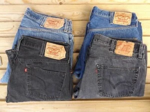 Vaqueros vintage para hombre Levi`s 501 grado A menos cintura 30 31 32 33 34 35 36 38 40 42 - Imagen 1 de 15