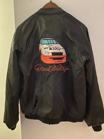 Mens Small Vintage NASCAR Darrell Waltrip Western Racing Jacket Cover