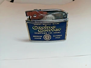 Vintage Advertising Flat Lighter Casino Center Las Vegas American Legion 1962 - Picture 1 of 6