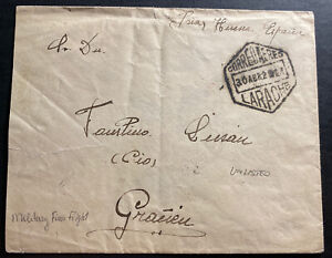 1925 Ceuta Spain First Military Flight Early Airmail cover FFC To Larache