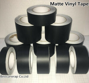 Black Matte Finish Vinyl Roll Tape Car Wrap Film Sticker Adhesive Bubble Free