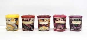 Set Of 5 Yankee Candle Votives-Apple/Home Sweet Home/Hearts&Flowers/Lemon/Lilac - Picture 1 of 5