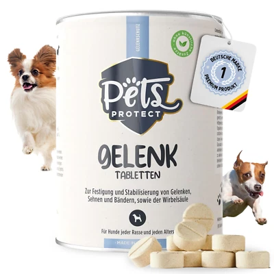 PETS PROTECT GELENKTABLETTEN Hunde | Grünlippmuschel, MSM, Glucosamin, Teufelskralle 100 Stk.