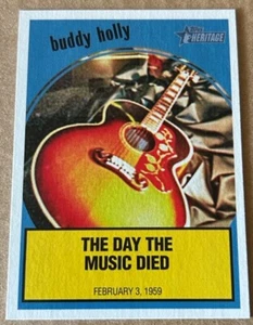 BUDDY HOLLY 2008 TOPPS HERITAGE NEWS FLASHBACKS Card#NF2 NM-MT Condition - Picture 1 of 2