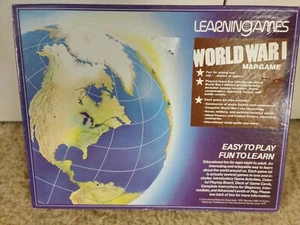 1986 Leraningames WWI World War I Map Game Age 8+ Complete Great For Home School - Picture 1 of 7