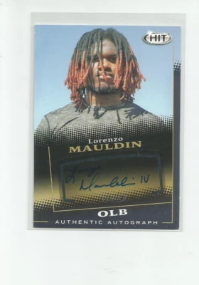 2015 SAGE HIT AUTOGRAPHS BLACK #A49 LORENZO MAULDIN - Image 1 of 2