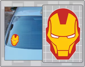 IRON-MAN Vinyl Decal #1 Car Truck Sticker Iron Man Helmet Icon - Bild 1 von 1