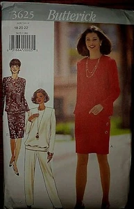 Butterick 3625 Loose Top Skirt and Pants Size 18-20-22 Uncut Sewing Pattern - Picture 1 of 6