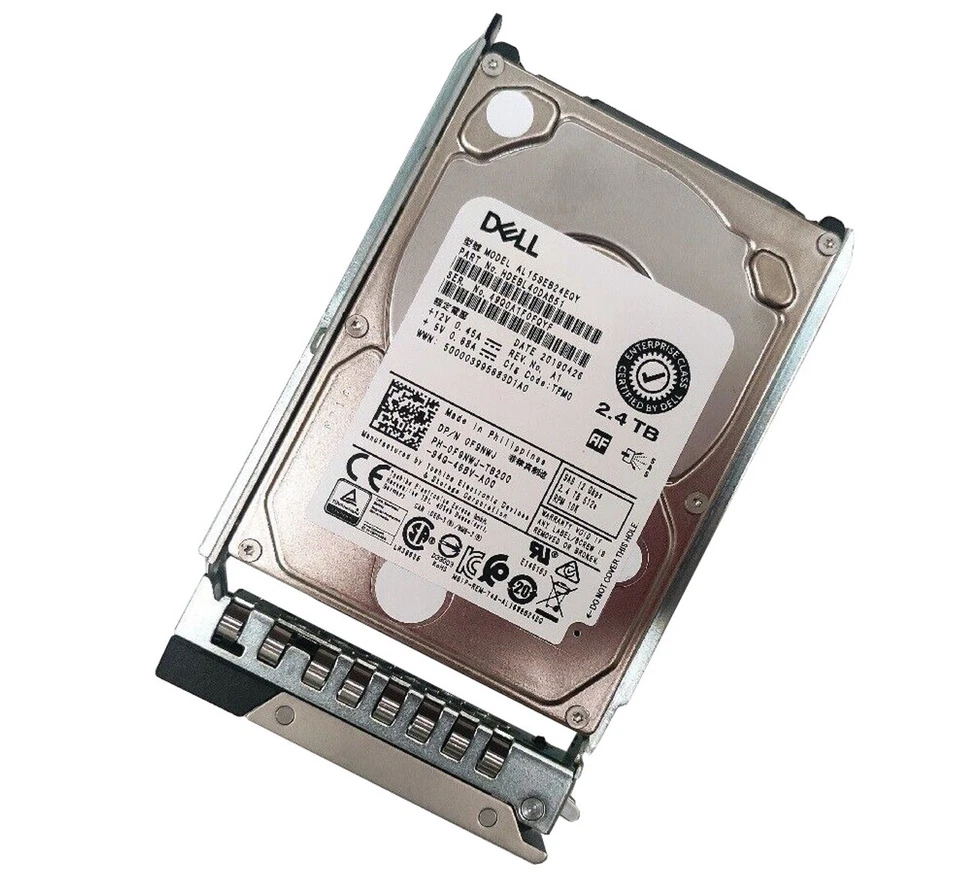 Dell F9NWJ 2.4TB 10K SAS 2.5" 12Gbps ISE Hard Drive | Toshiba AL15SEB24EQY - Image 1 of 1