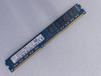 SK Hynix 8GB DDR3 1600 VLP 2Rx8 PC3-12800E HMT41GE7MFR8C-PB 240pin ECC UDIMM RAM - Image 1 of 4