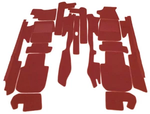 Dark red velours carpet kit for Maserati Mexico 1966-1972 - Bild 1 von 2