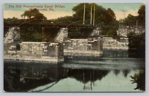 Postcard PA Middletown Old Pennsylvania Canal Bridge Structure Dauphin County M2 - Picture 1 of 2