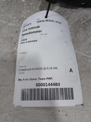 Б/у спидометр указатель подходит: 2018 Gmc Terrain MPH ID 84246006 класс A - Изображение 1 из 4