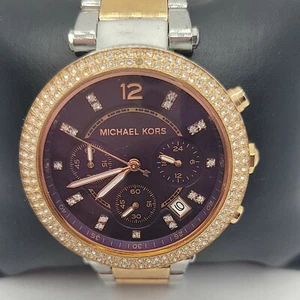 Michael Kors Parker MK6108 Women's StainlessSteel Analog Dial Quartz Watch AM431 - Picture 1 of 11