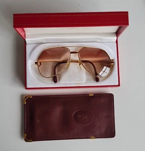 CARTIER - SANTOS - GLASSES - MUST DE CARTIER - 59-14 - VERY RARE ! - Picture 1 of 24