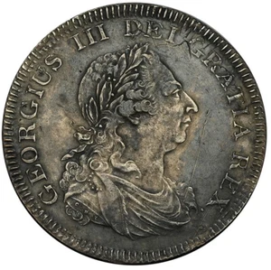 UK George III Bank Dollar of 5 Shillings 1804 AU Soho Mint Struck on 8 Reales - Picture 1 of 4