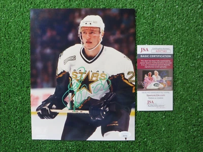 JERE LEHTINEN SIGNED 8x10 PHOTO DALLAS STARS JSA COA - Изображение 1 из 4